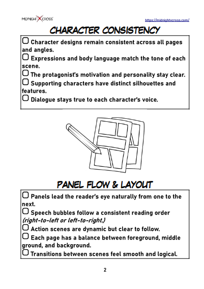 Manga Editing Checklist Preview 2